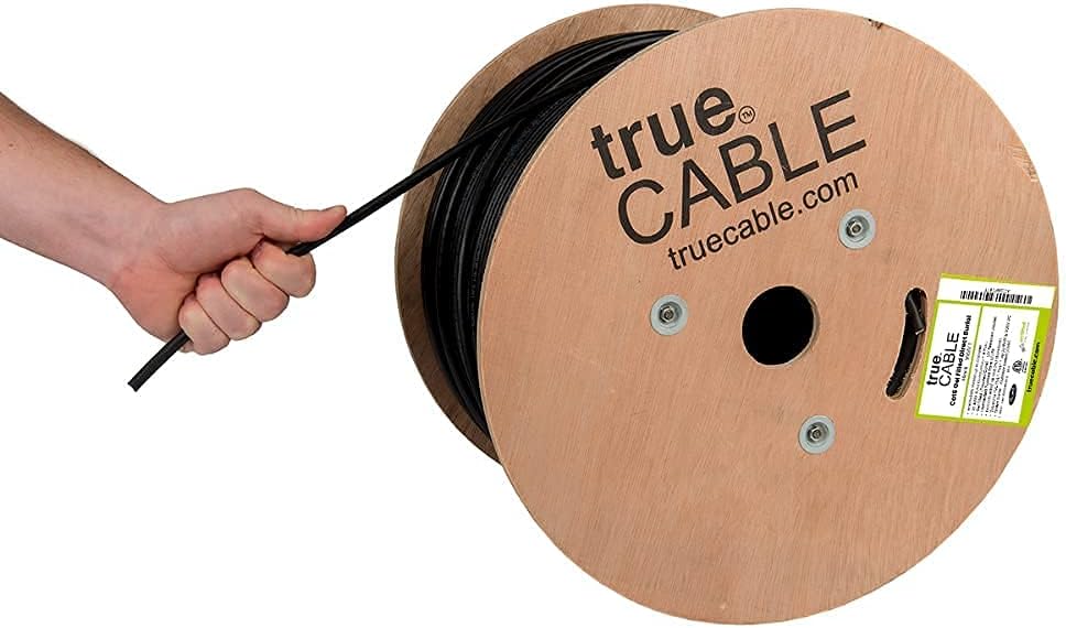 1000ft White CMX Cat6 Direct Burial Bulk Ethernet Cable D33944