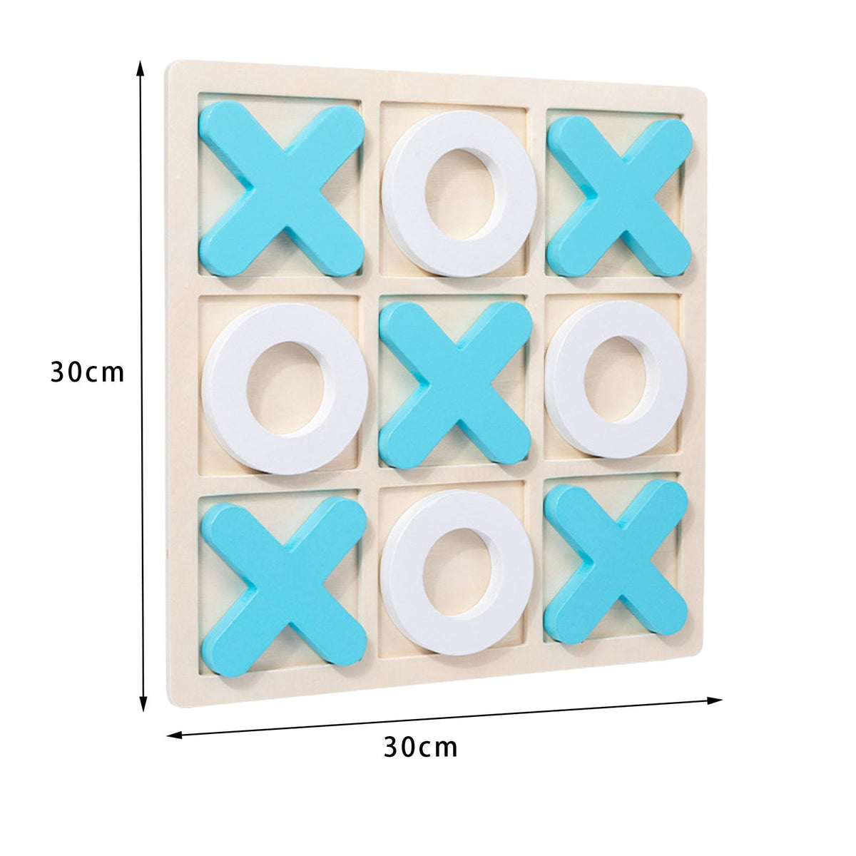 Wooden Tic Tac Toe Game 30x30x1.5cm S672