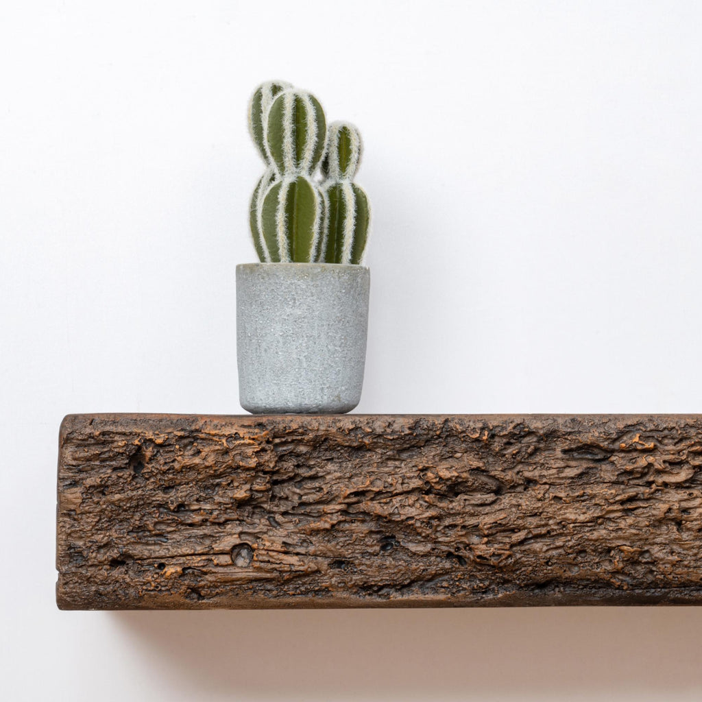 52inch Distressed Brown Floating Concrete Fireplace Mantel Shelf O1147