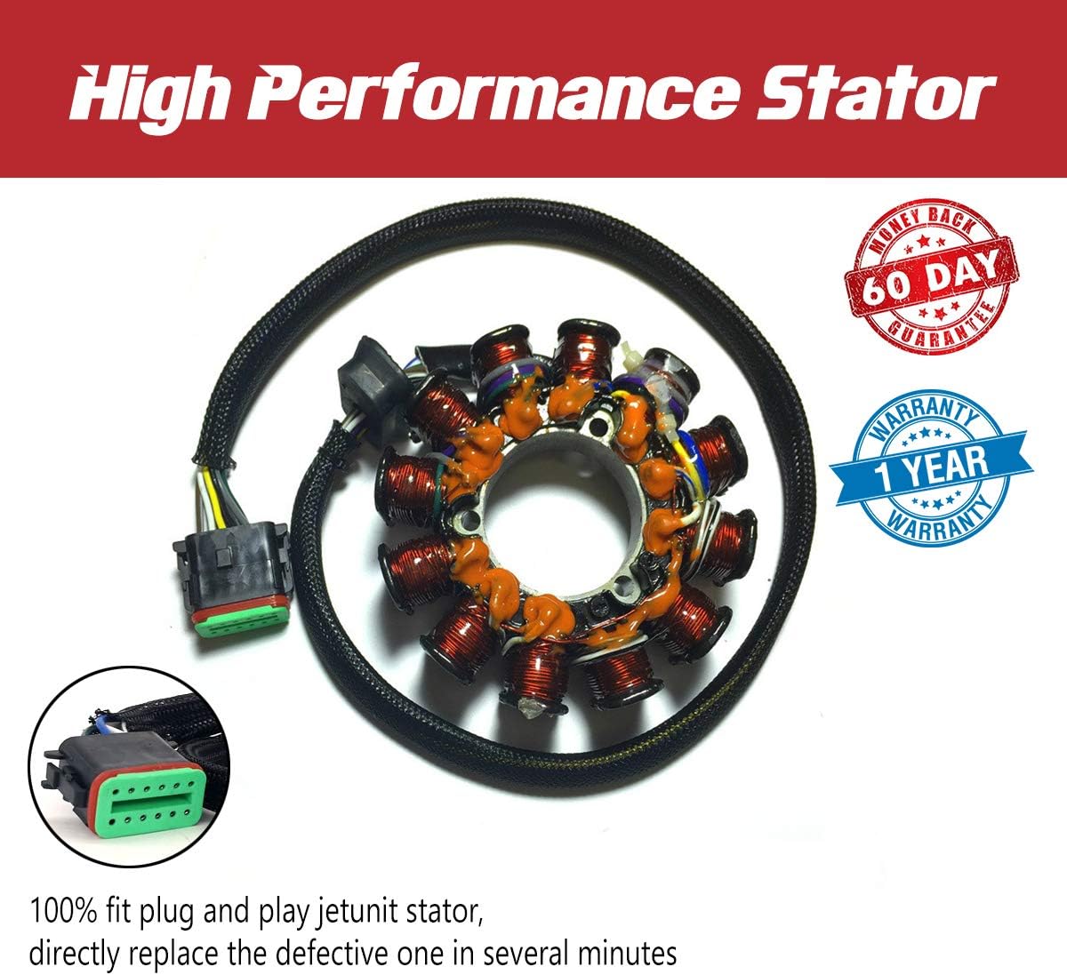 Stator for Kawasaki Jet-Ski Ultra 130/1100 STX DI 2000-2004 V298