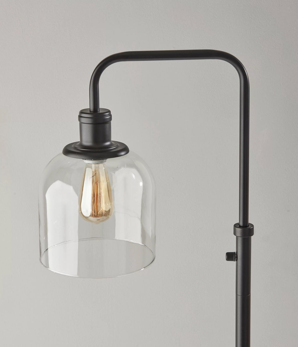 60" 1-Light Black Metal Floor Lamp R37892