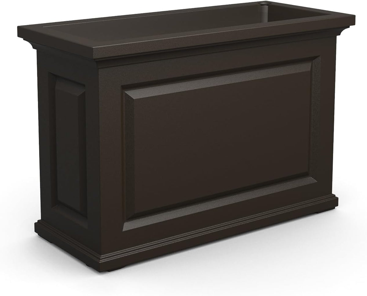 Black 36in L x 16in W x 24in H Planter with Built-in Water Reservoir R698173