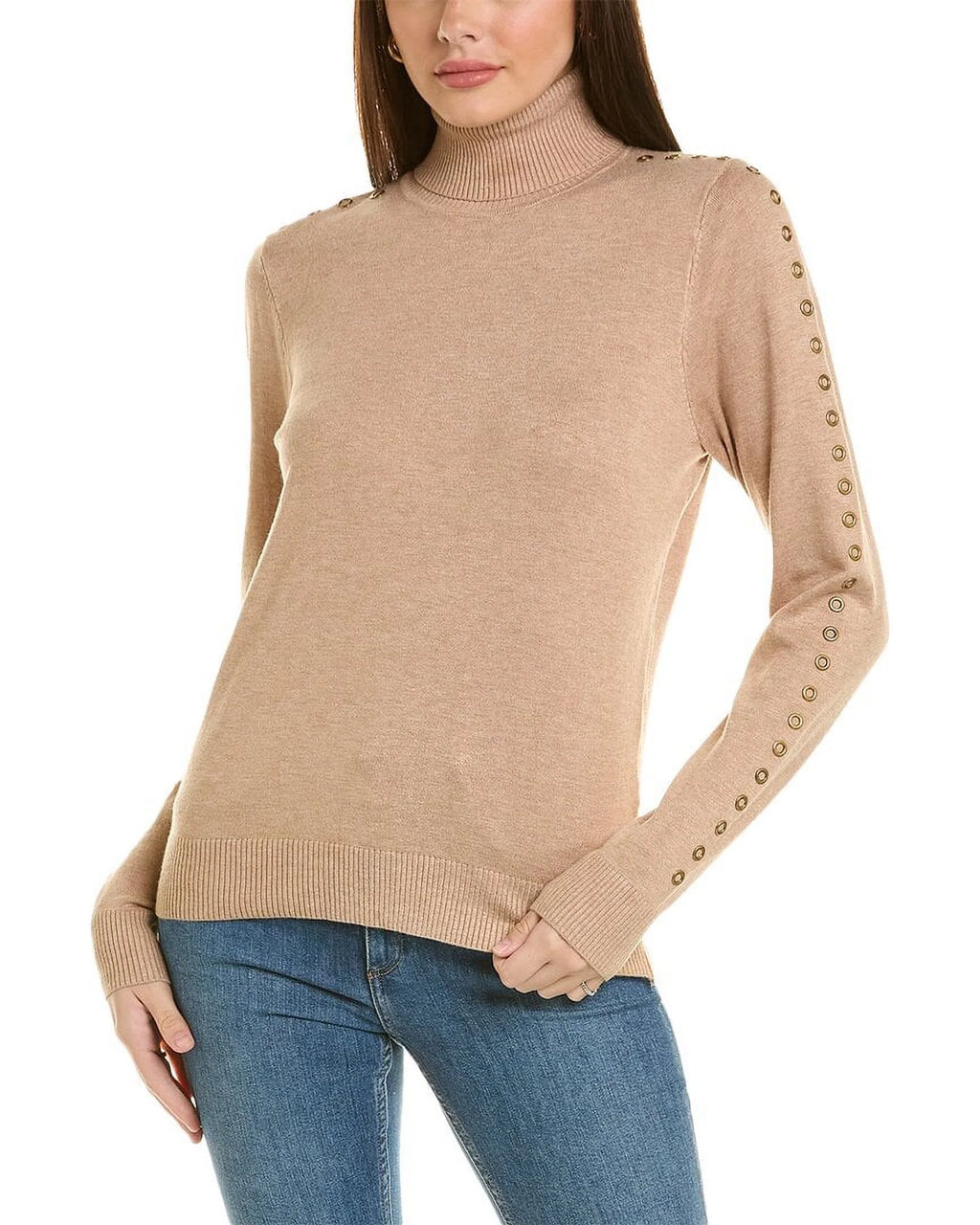 Brown Turtleneck Sweater X973173