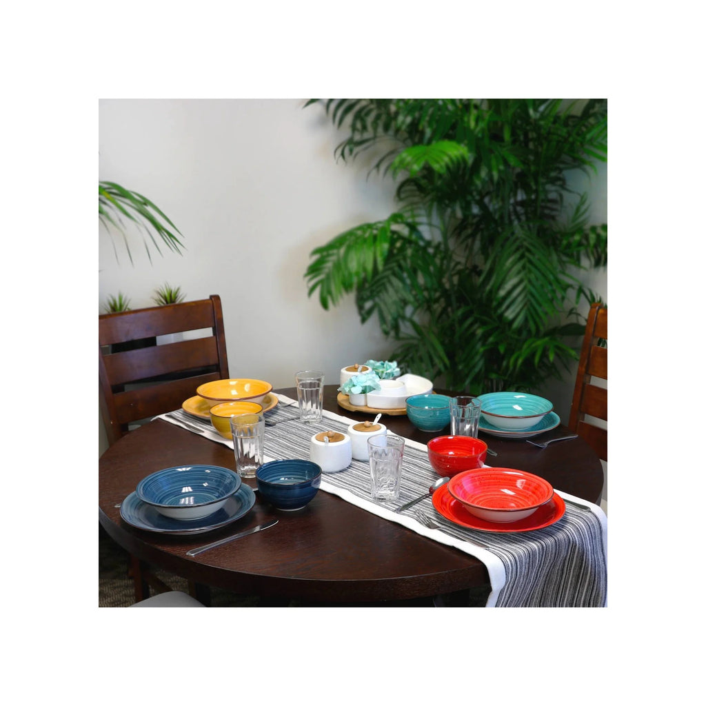 28pc Stoneware Speckle Dinnerware Set R46623