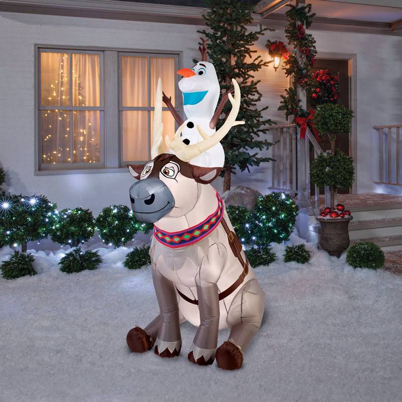 Inflatable Olaf Sitting on Sven C5721