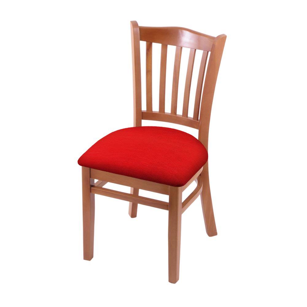 18 Medium Finish Chair with Canter Red Seat N208