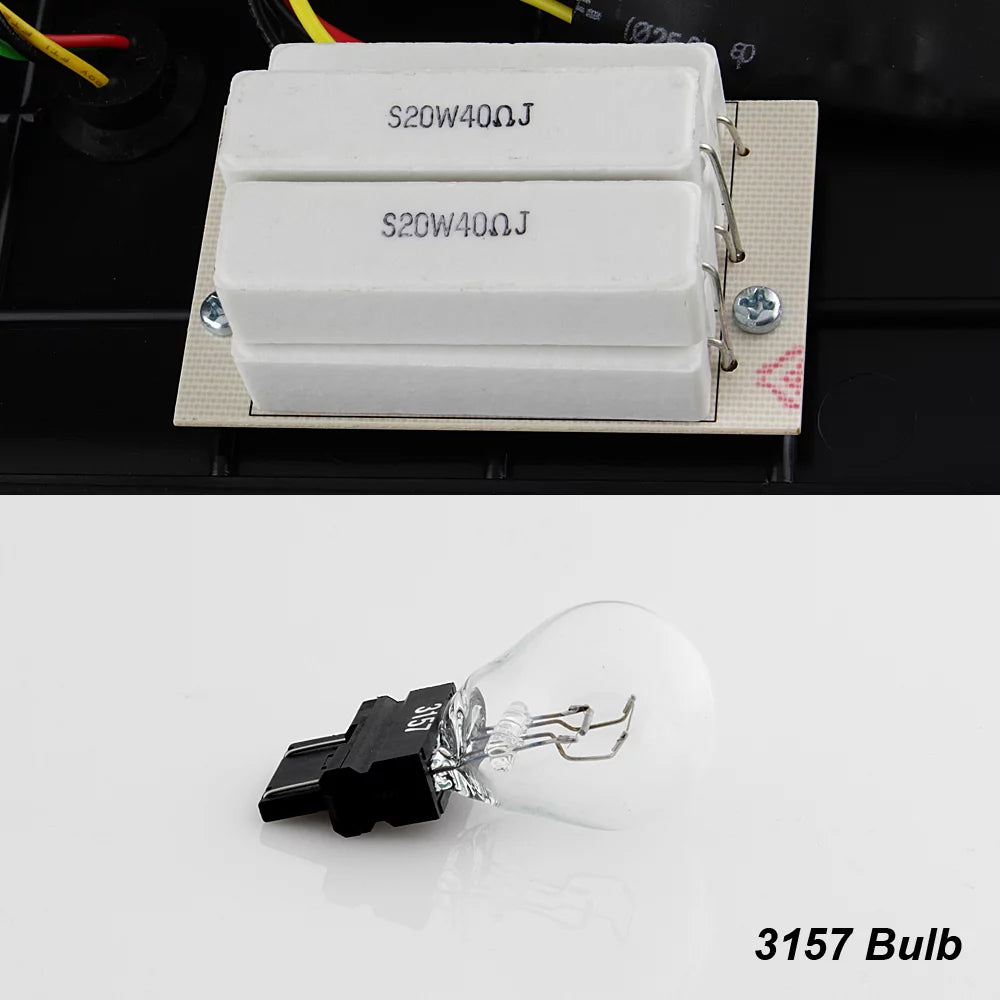 Black LED Tail Brake Light Lamp Assembly C6085