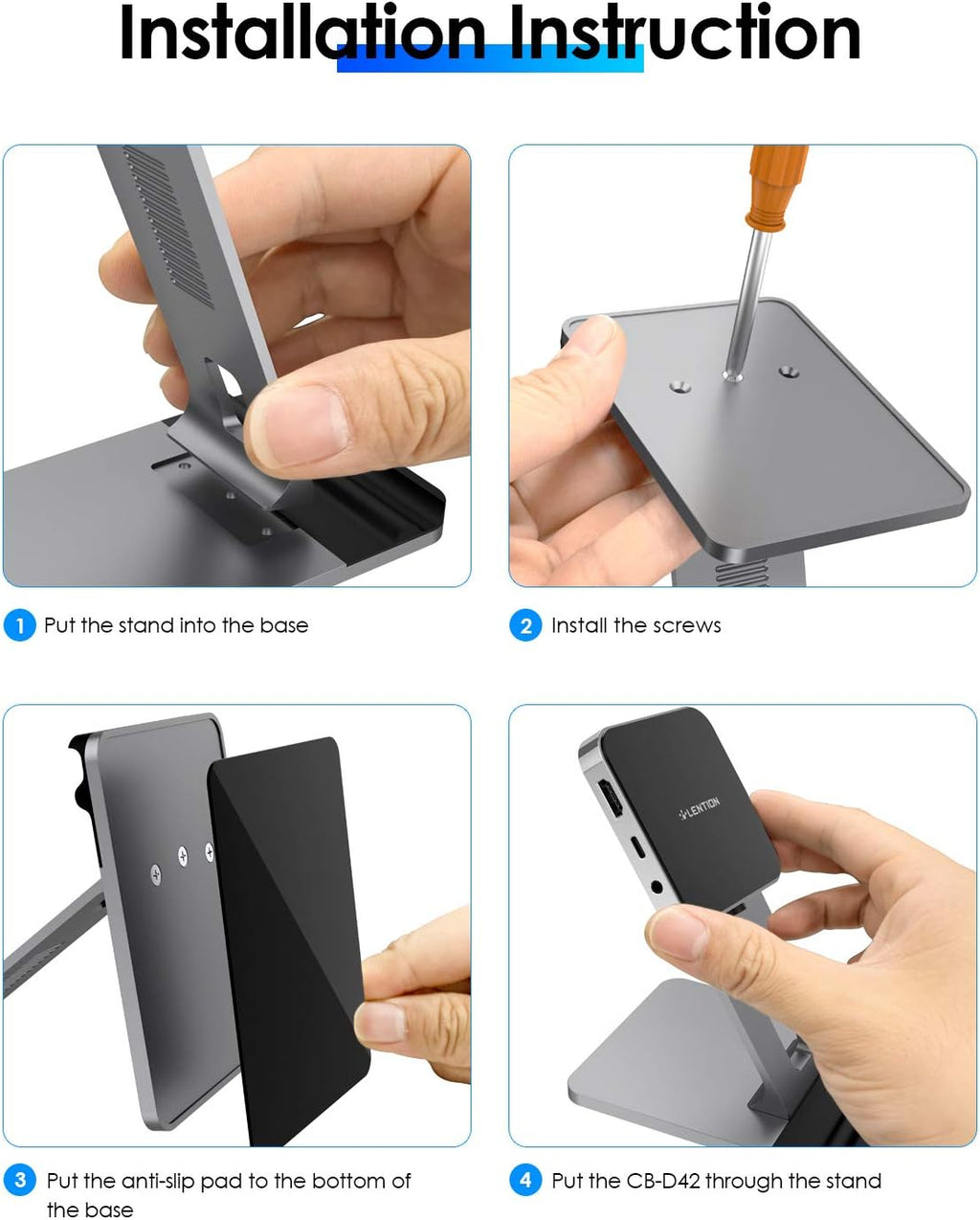 USB C Hub with 4K HDMI, SD Card Reader, USB 3.0 & 60W PD, Black R88456