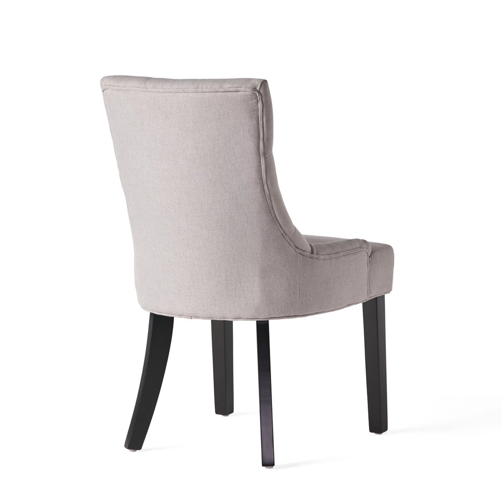 Light Grey Fabric Dining Chair Set of 2 N705383