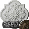 Hand-Painted Stone Hearth Crackle Ceiling Medallion K3871
