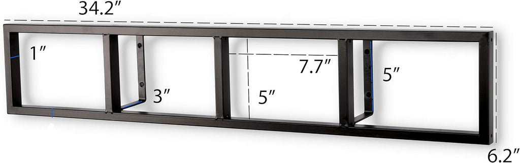Black Floating Shelves Set of 3 L994987