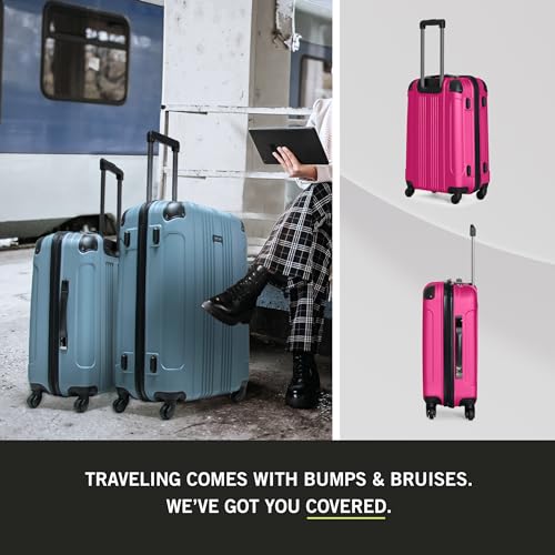 Teal 20-Inch Lightweight Hardshell Carry On Spinner Luggage R917775