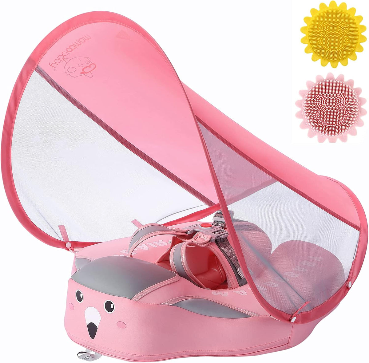 Baby Pool Float with Canopy UPF 50+, Non Inflatable X674