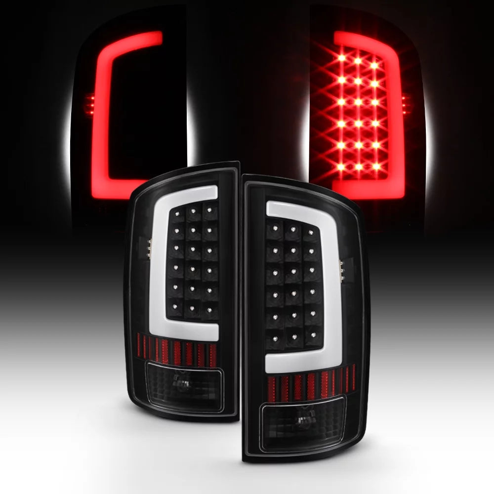 Black LED Tail Brake Light Lamp Assembly C6085