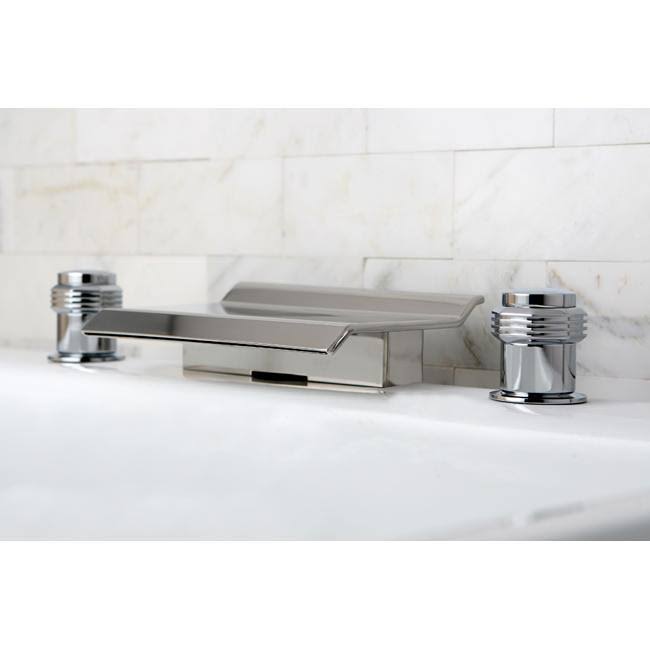 Polished Brass Waterfall Roman Tub Filler J3206