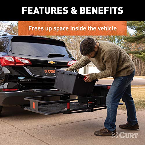 60 x 24-Inch Black Steel Cargo Carrier I7528
