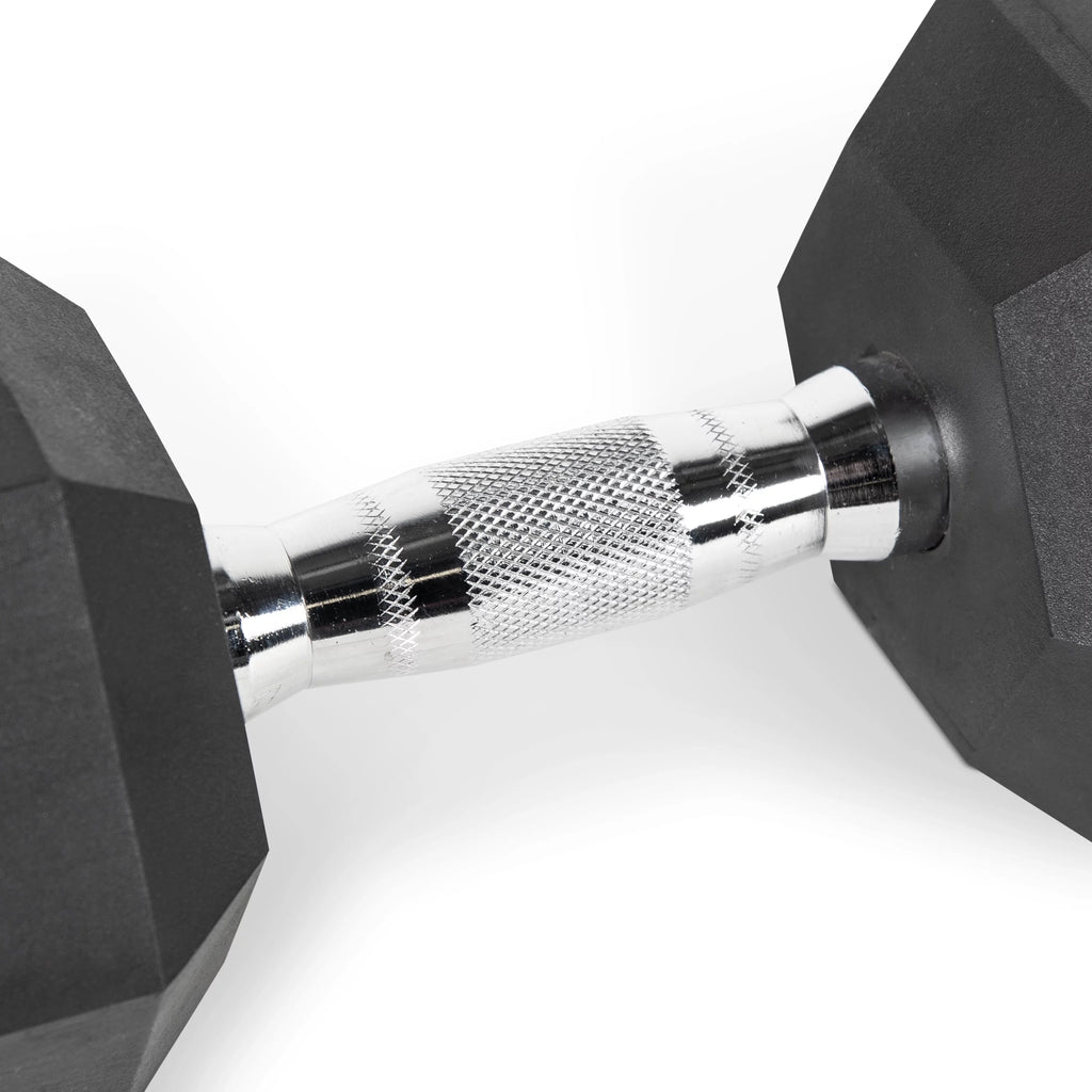 25lb Rubber Hex Dumbbell P2842