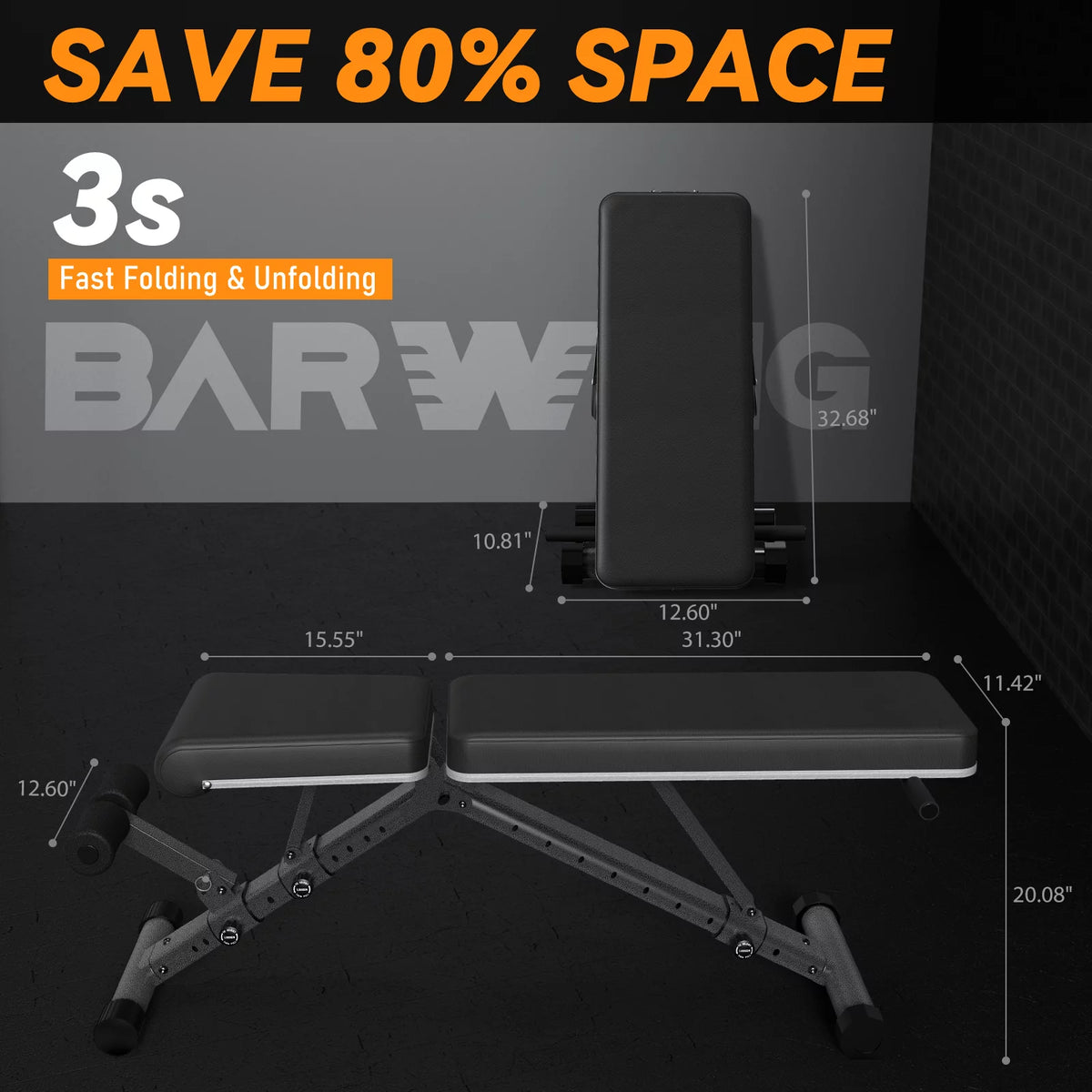 Adjustable Weight Bench 800LB Incline Decline X1825