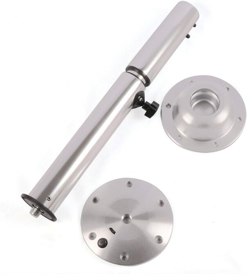 Silver Height Adjustable Table Pedestal Stand Base K59688