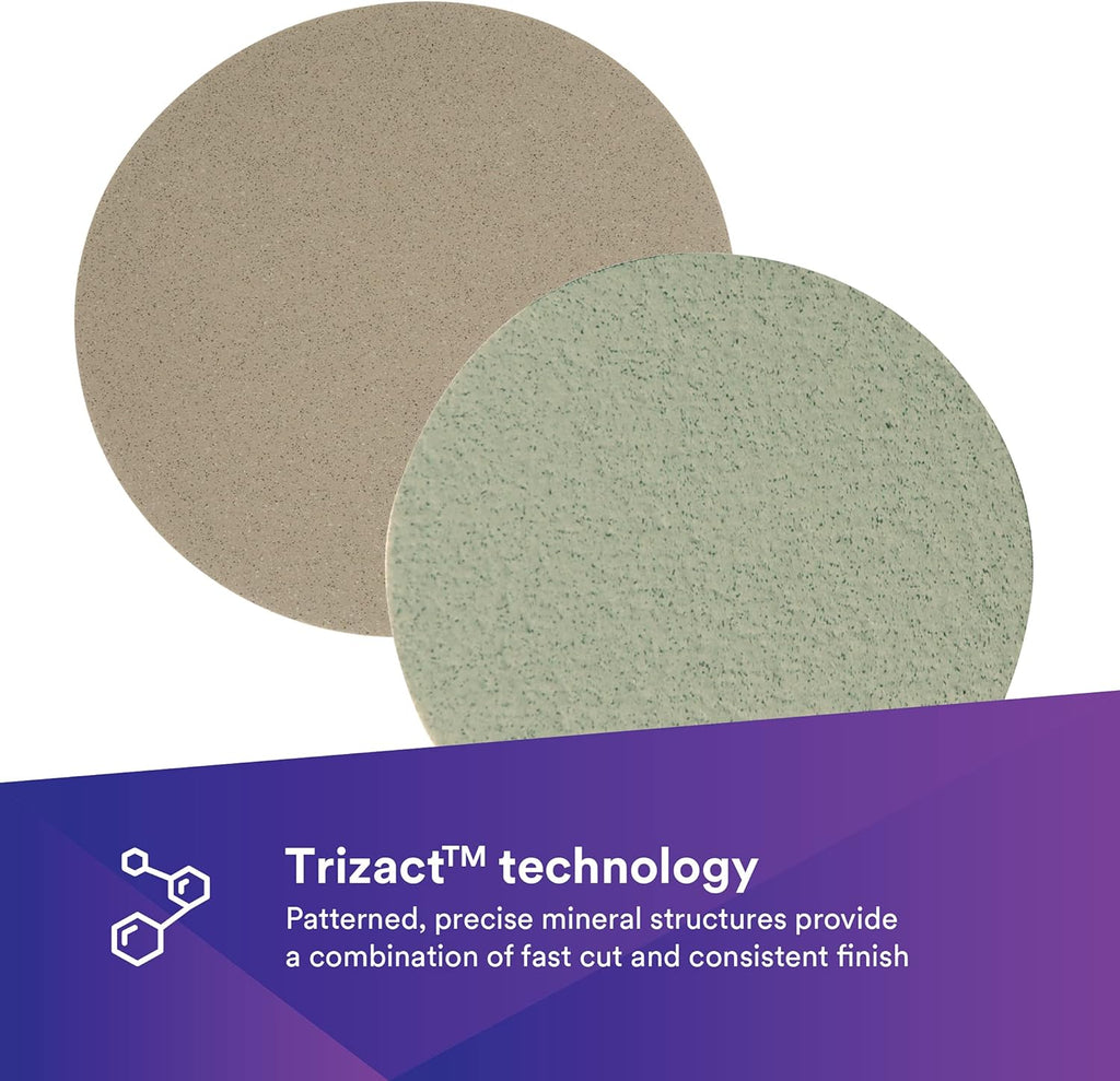 6 in Foam Backing Abrasive Disc, 3000 and 8000 Grade, 10 Discs/Carton I32503