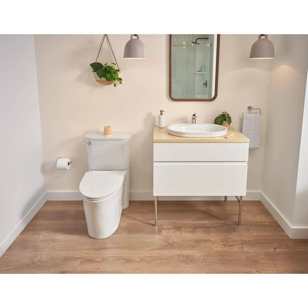 White Double Drawer Bath Vanity Cabinet N140473