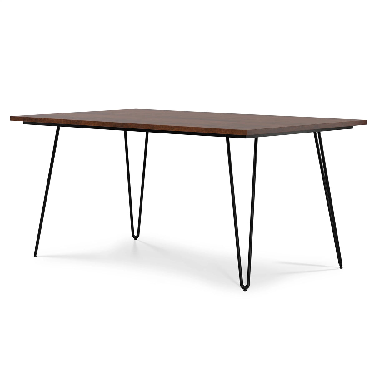 Solid Mango Wood and Metal 66 inch x 40 inch Rectangle Dining Table A646326