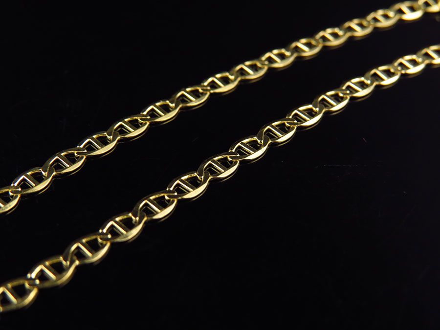 10K Solid Yellow Gold Mariner Style Chain 16-26 Inches M853179