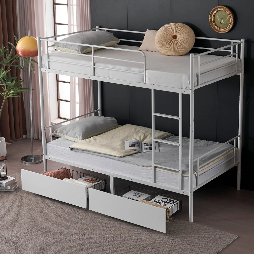 Twin over Twin Steel Bunk Beds P454725