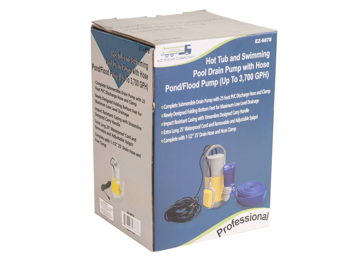 Hot Tub and Swimming Pool Drain Pump with Hose G730