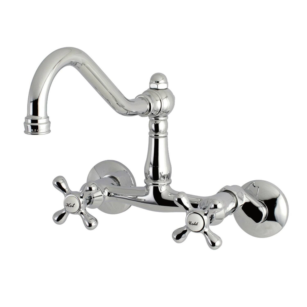 Brushed Brass Adjustable Wall Mount Kitchen Faucet I5066