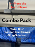 12'-18' Pontoon Boat Canvas Solution with 6 Rise Combo Pack with 12 Gator Bite Canvas Strap Solutions L426408