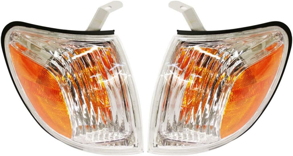 Clear & Amber Lens Turn Signal Light Pair for Toyota Tundra 2005 2006 J131340