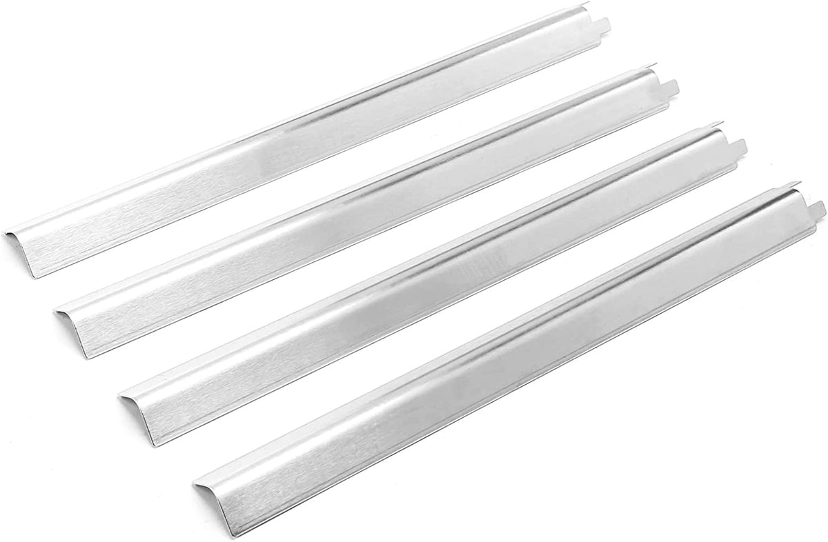 4 Pack Stainless Steel Heat Shields Tents for Gas Grill S7935