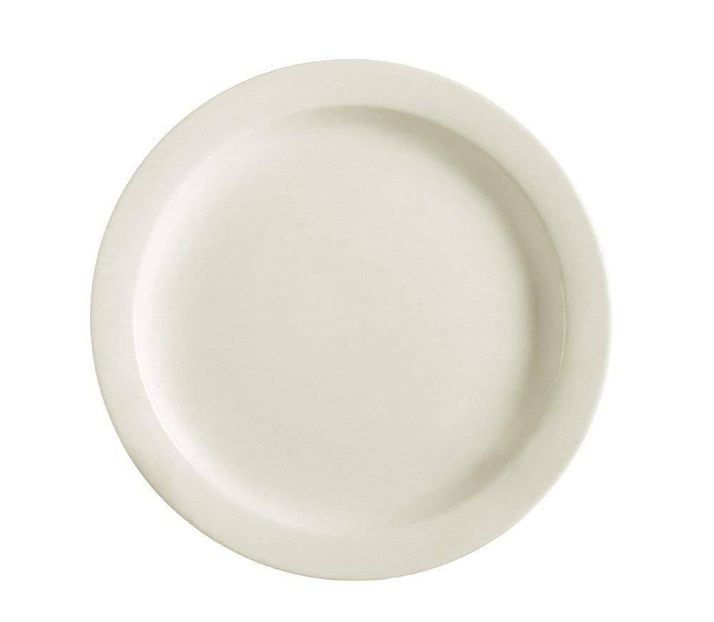 7-1/4-Inch White Stoneware Plate, Box of 36 R822500