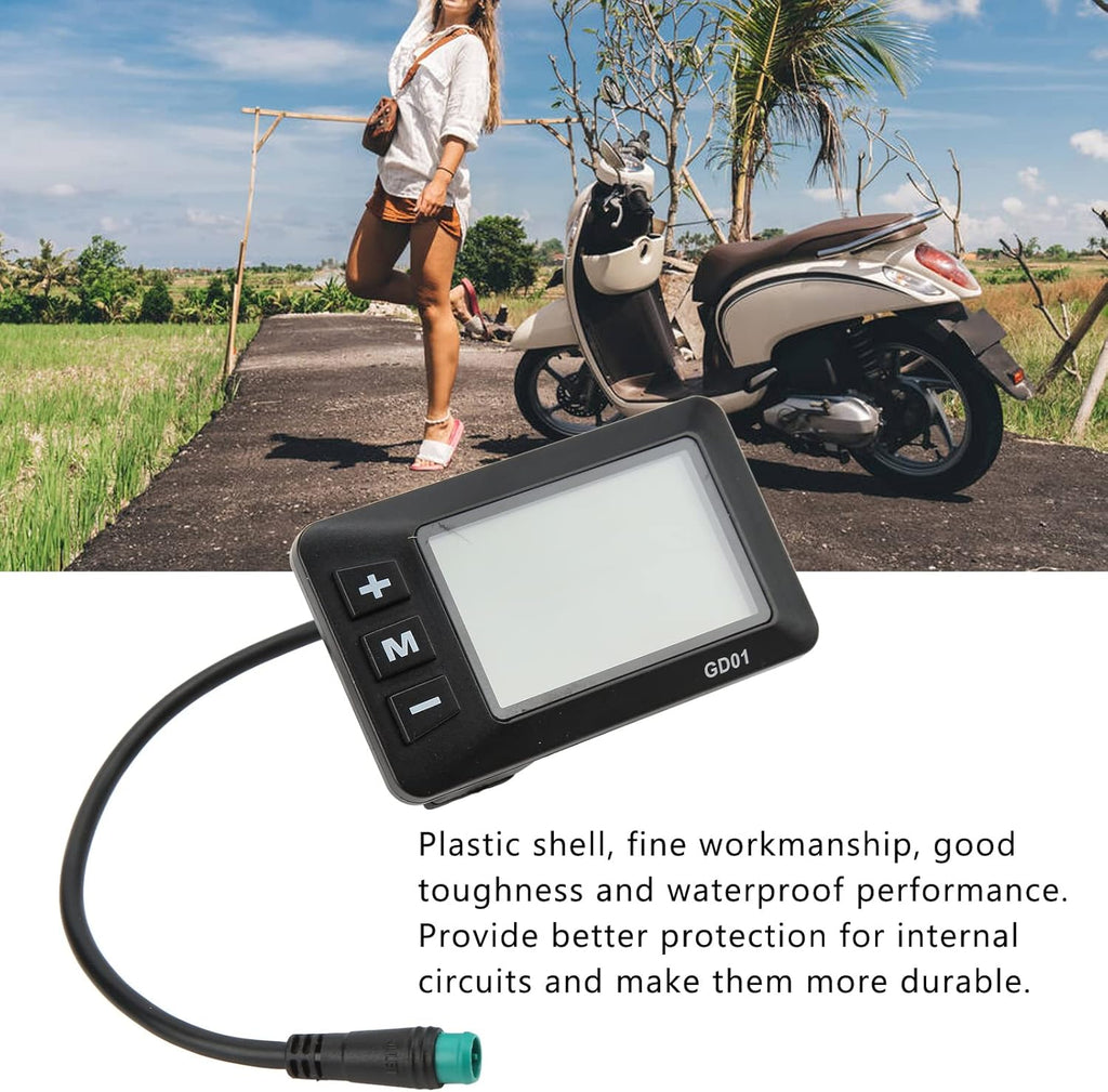 5 Pin Waterproof Speedometer and Odometer with Backlight LCD Display S6397