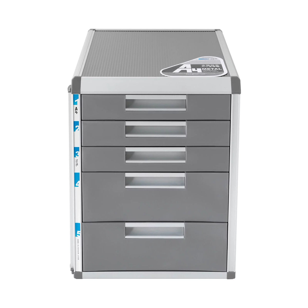 5 Drawer Aluminum Desktop Drawer Organizer X7712