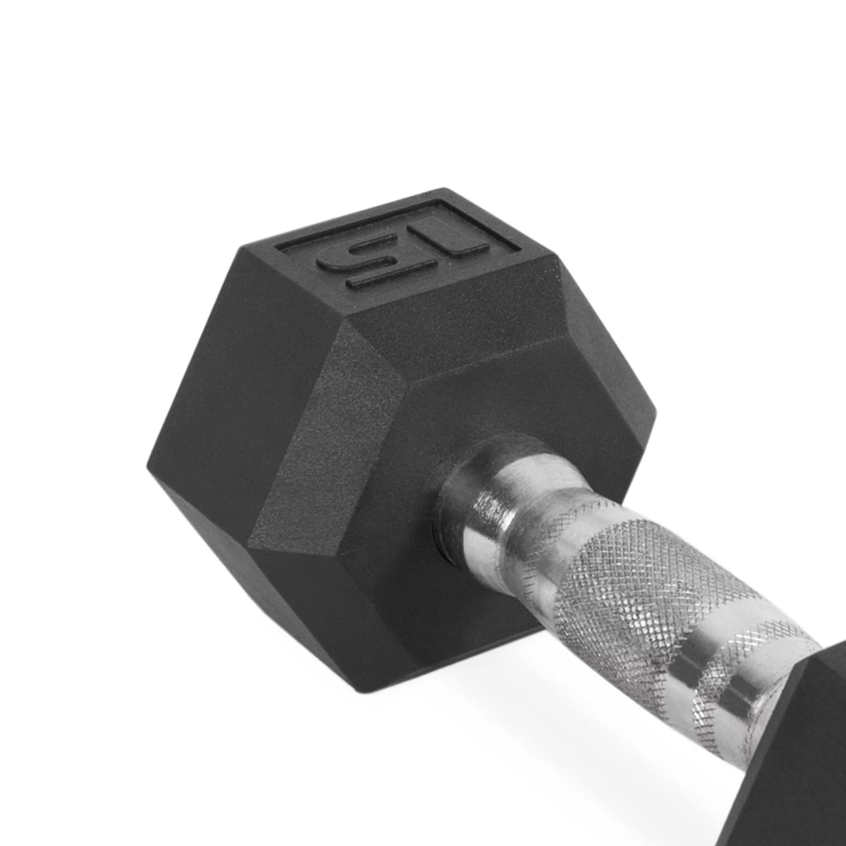25lb Rubber Hex Dumbbell P2842
