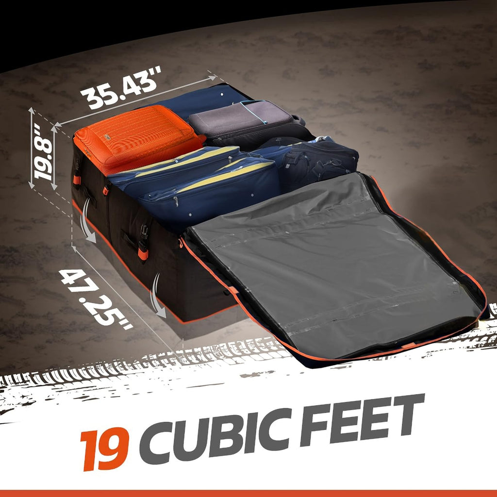 19 Cubic Feet Waterproof Car Roof Bag & Rooftop Cargo Carrier F5167
