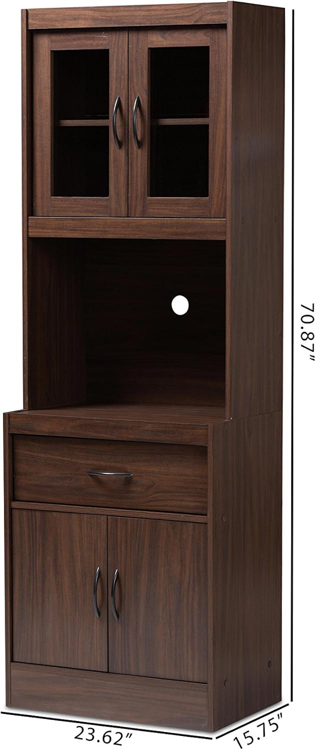 Walnut Brown Kitchen Cabinet K1756
