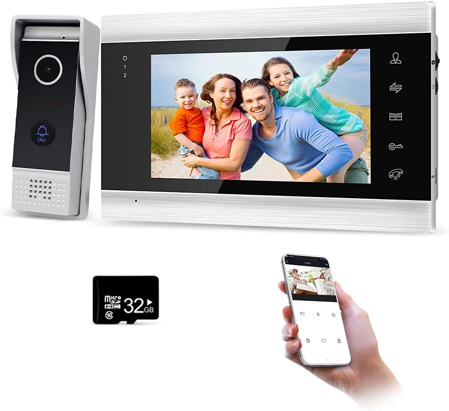 7 inch WiFi Video Door Phone with Outdoor Camera T821