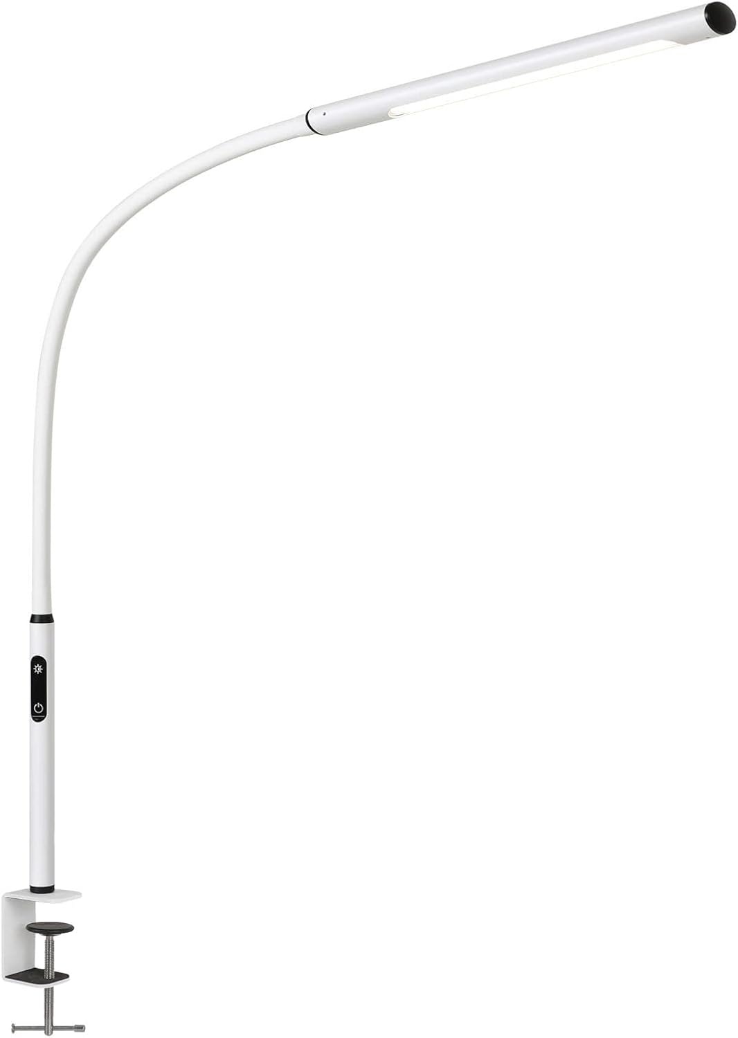 White Flexible LED Clamp Desk Lamp with Clamp, 12W P730268