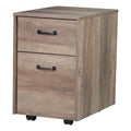 Rustic Oak Finish Mobile File Cabinet I674942