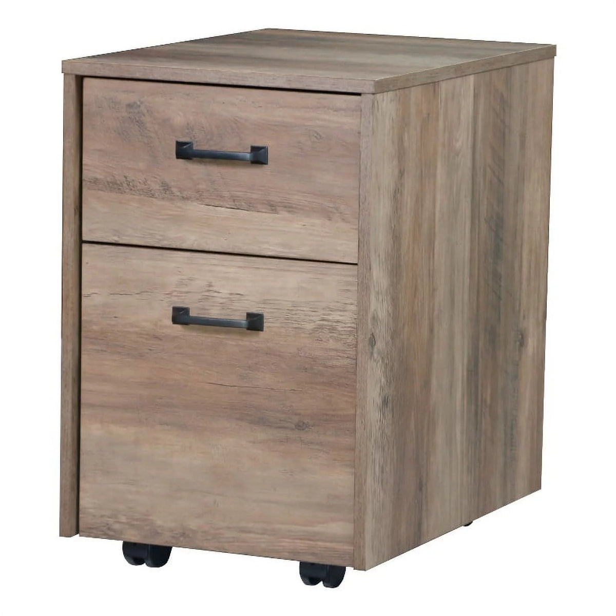 Rustic Oak Finish Mobile File Cabinet I674942