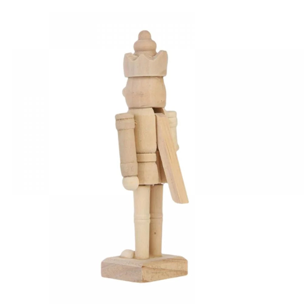 6 Set Unfinished Wooden Nutcracker Figures N190