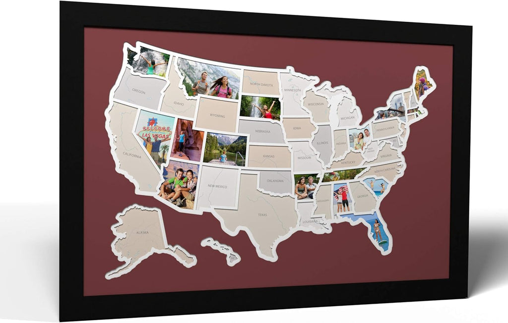 50 States USA Photo Map U130