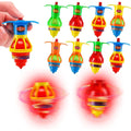 20 Pack UFO Spinning Tops with LED Light Up Flashing Toys J149600