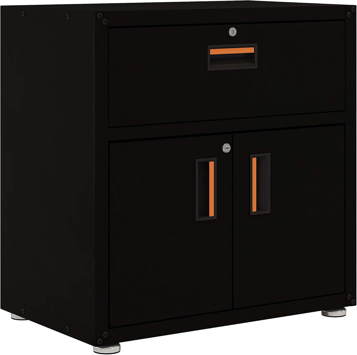 One Drawer Steel Cabinet with 2 Doors T140