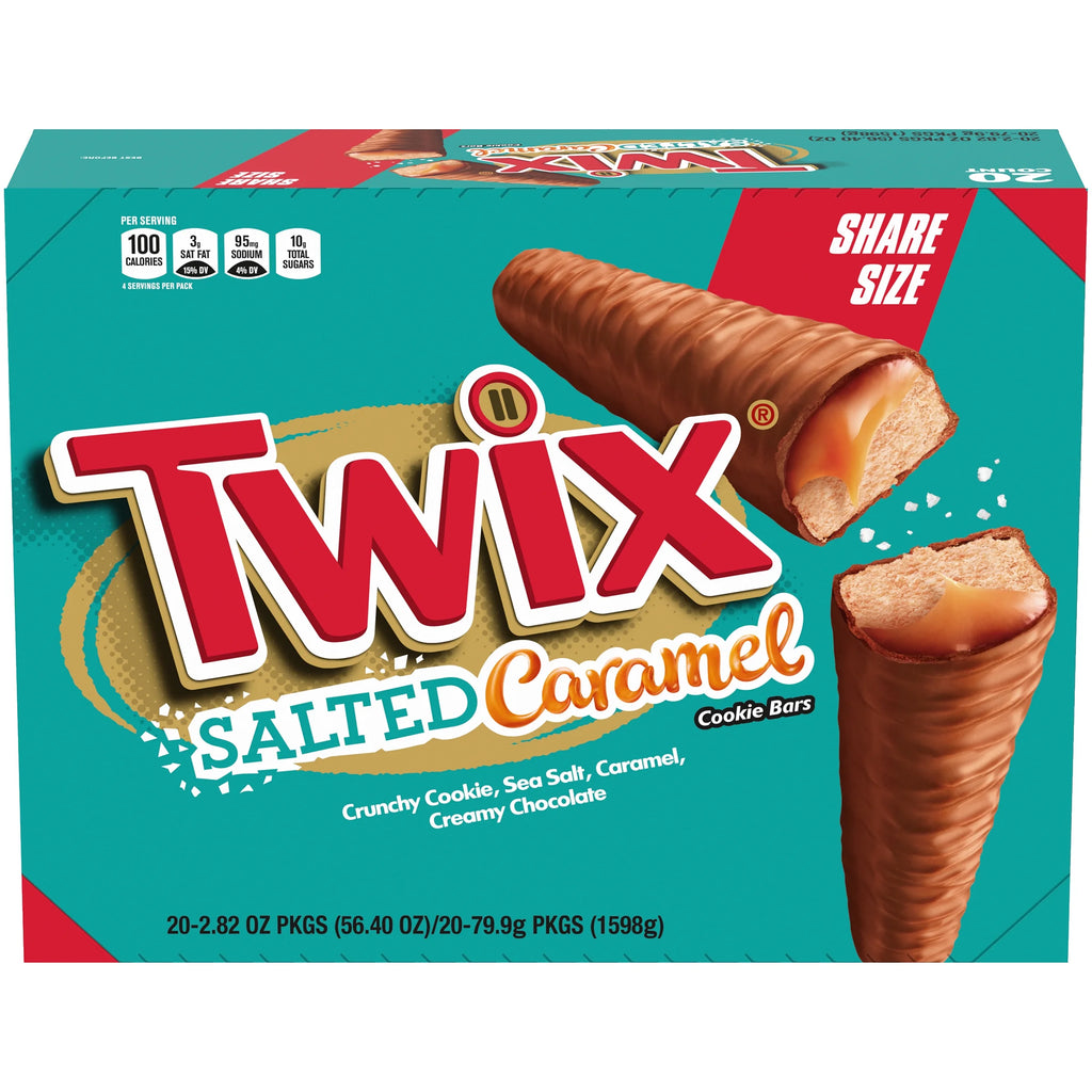 Salted Caramel Chocolate Cookie Bars, 2.8 Ounce, 20 Count C95119
