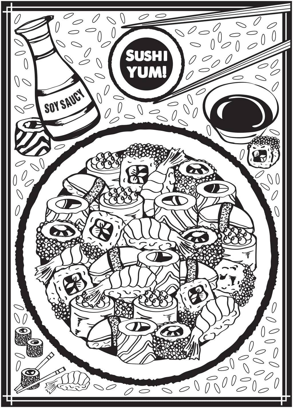 Sweet & Savory Adult Coloring Book, 64 Pages X90913