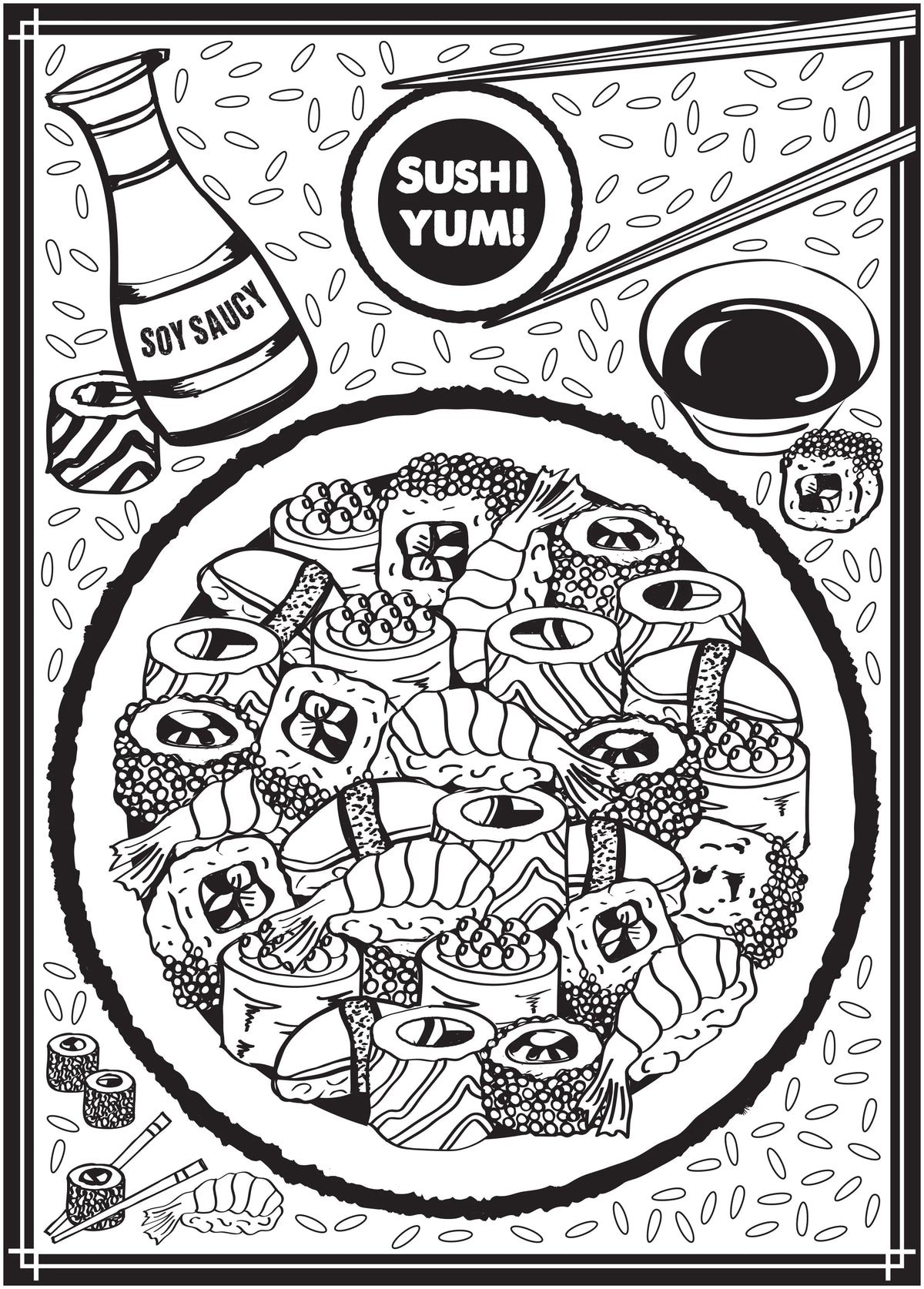 Sweet & Savory Adult Coloring Book, 64 Pages X90913